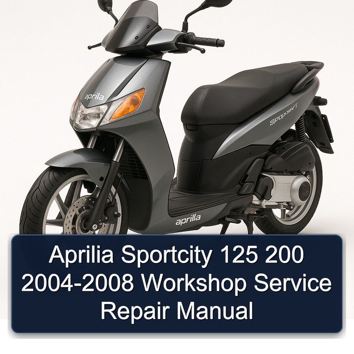 Aprilia Sportcity 125 200 2004-2008 Workshop Manual de servicio y reparación