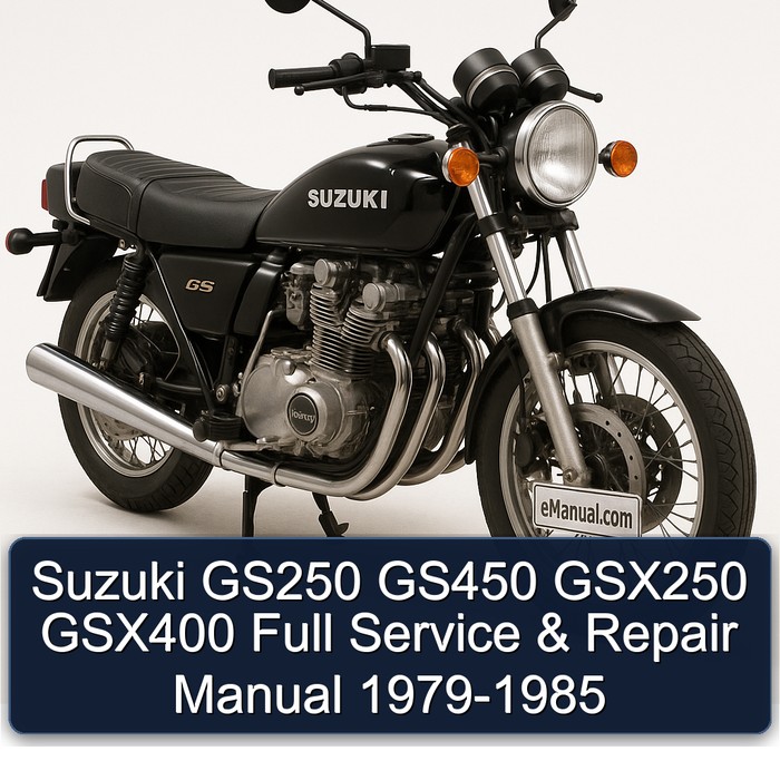 Suzuki GS250 GS450 GSX250 GSX400 Full Manual de servicio y reparación 1979-1985
