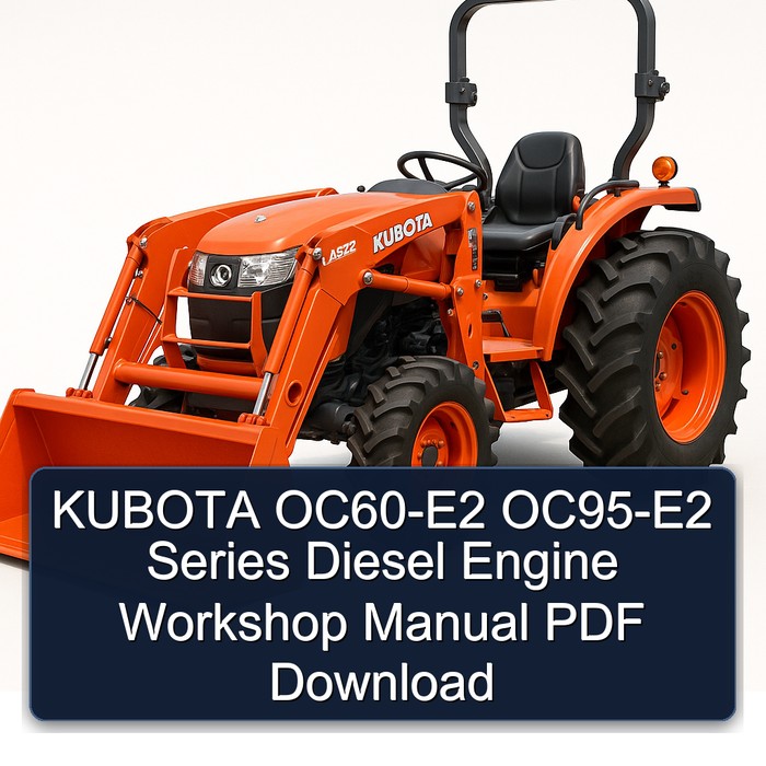 KUBOTA OC60-E2 / OC95-E2 Dieselmotoren Werkstatt Handbuch (PDF)