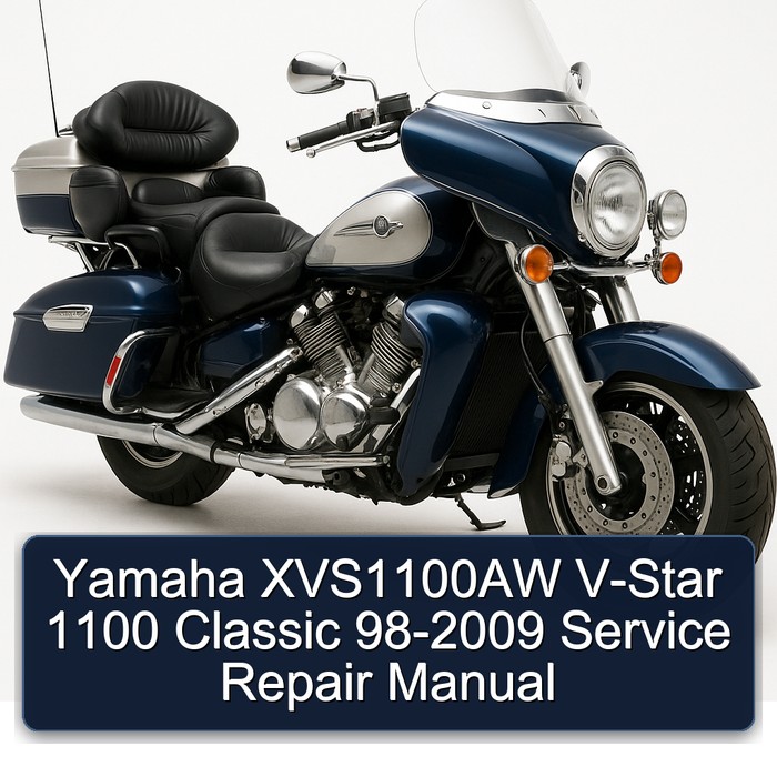 Yamaha XVS1100AW V-Star 1100 Classic 98-2009 Service Repair Manual