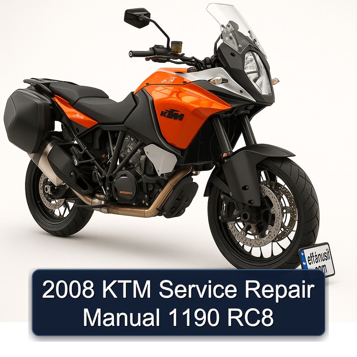 2008 KTM Manual de servicio y reparación 1190 RC8