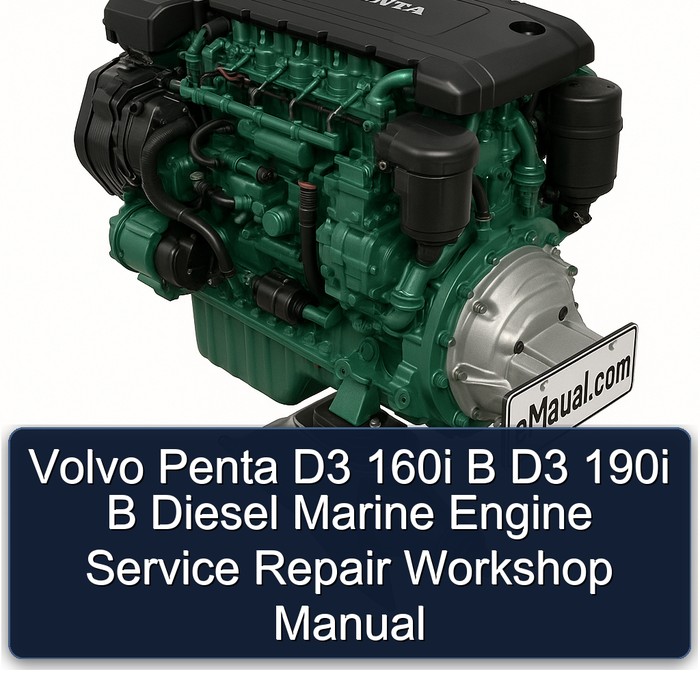 Volvo Penta D3 160i B D3 190i B Diesel Marine Engine Service Repair Workshop Manual