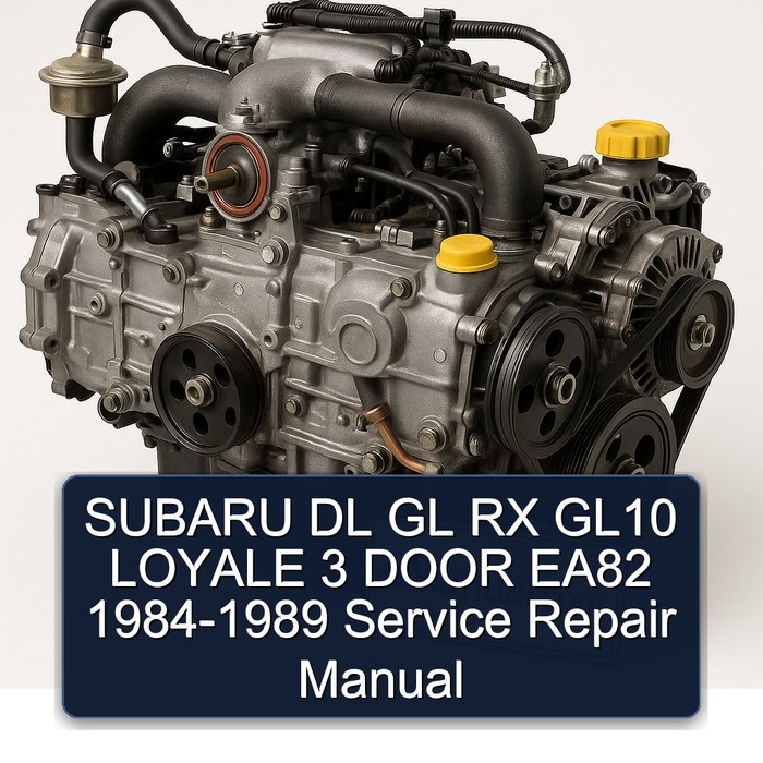 Manual de Reparación y Servicio Subaru DL GL RX GL10 Loyale 3 Puertas EA82 (1984-1989)