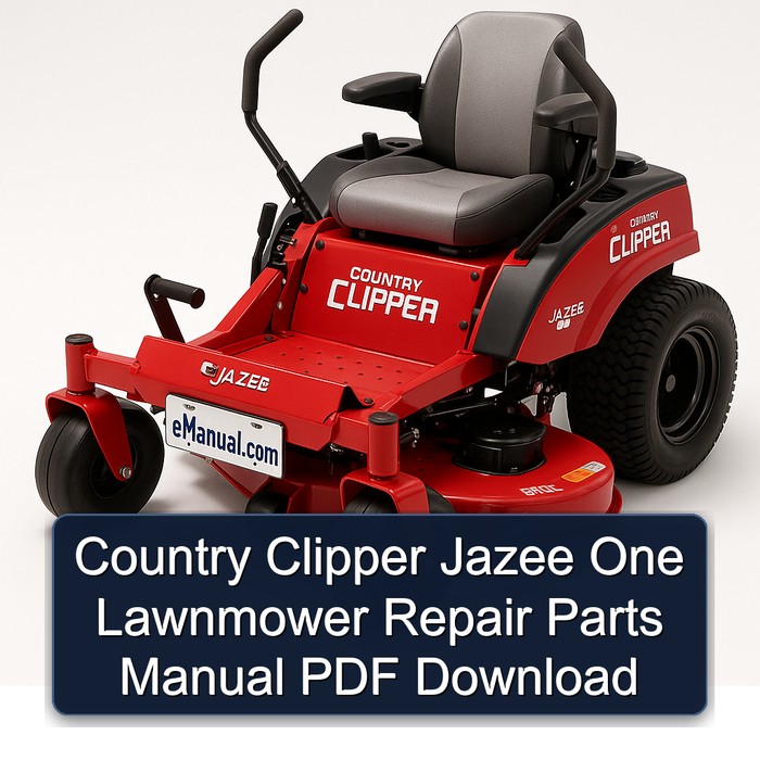 Manual de Reparación de Cortacésped Country Clipper Jazee One (PDF)