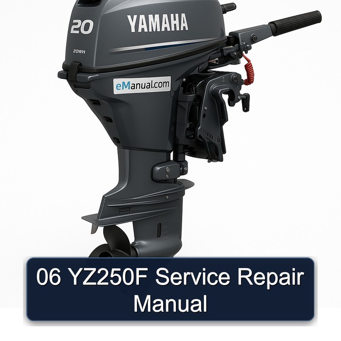 06 YZ250F Service Repair Manual