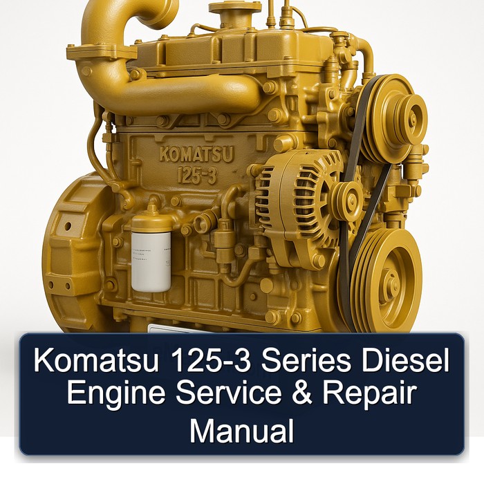 Komatsu 125-3 Series Diesel Engine Service & Repair Manual 