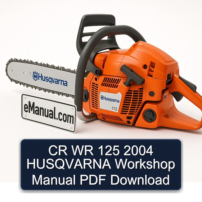 CR WR 125 2004 HUSQVARNA Workshop Manual PDF Download