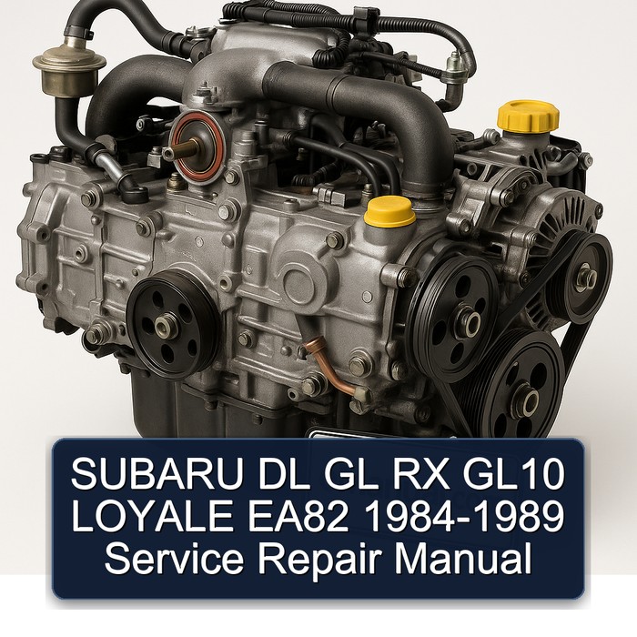 Manual de Reparación y Servicio Subaru DL GL RX GL10 Loyale EA82 1984-1989