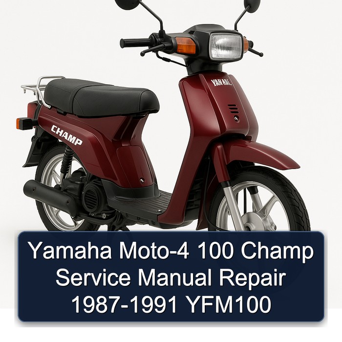 Yamaha Moto-4 100 Champ Service Manual Repair 1987-1991 YFM100