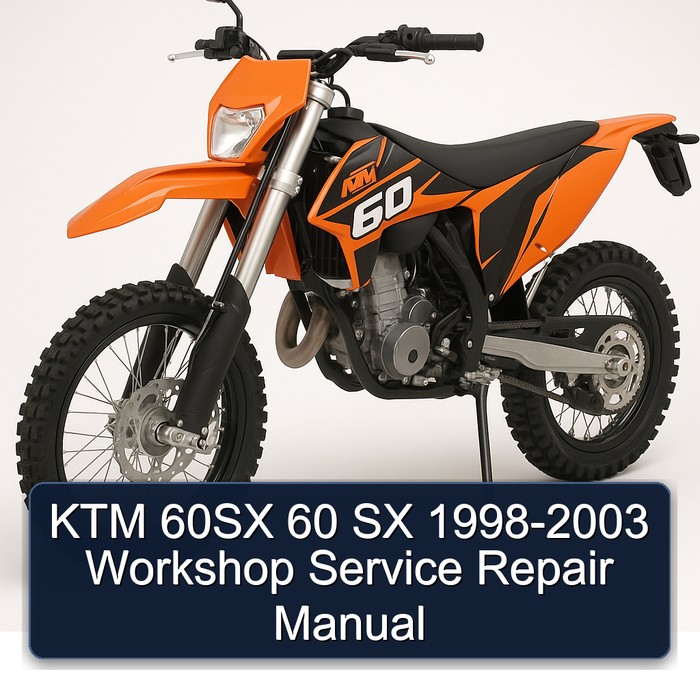 KTM 60SX 60 SX 1998-2003 Workshop Manual de servicio y reparación