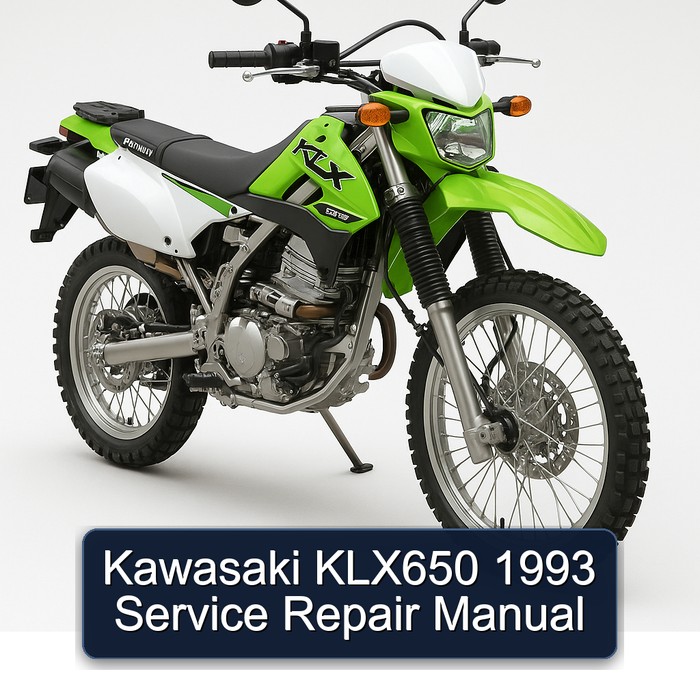 Kawasaki KLX650 1993 Service Repair Manual