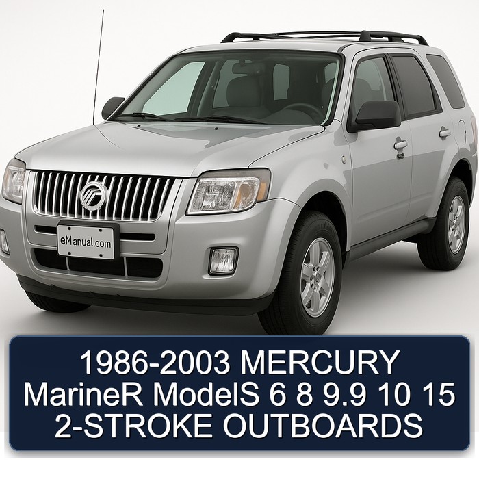 1986 Mercury Mariner Models 6 8 9.9 10 15 2-Stroke Outboards PDF Download