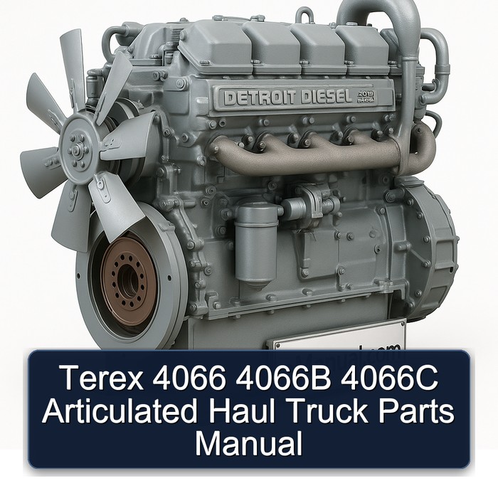 Terex 4066 4066B 4066C Articulated Haul Truck Parts Manual 