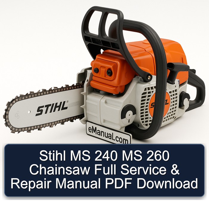 Stihl MS 240 MS 260 Chainsaw Full Service & Repair Manual PDF Download