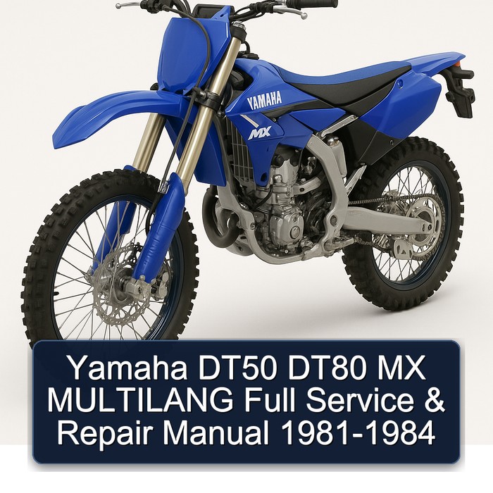 Yamaha DT50 DT80 MX MULTILANG Full Service & Repair Manual 1981-1984