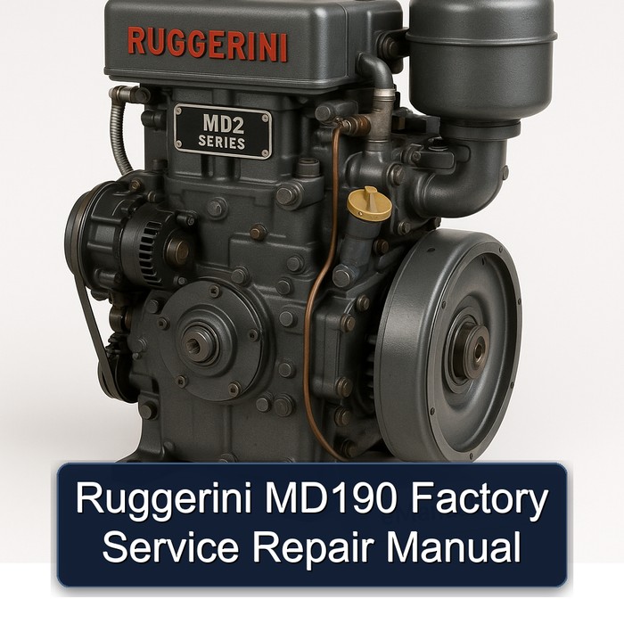 Manual de Reparación y Servicio de Fábrica Ruggerini MD190
