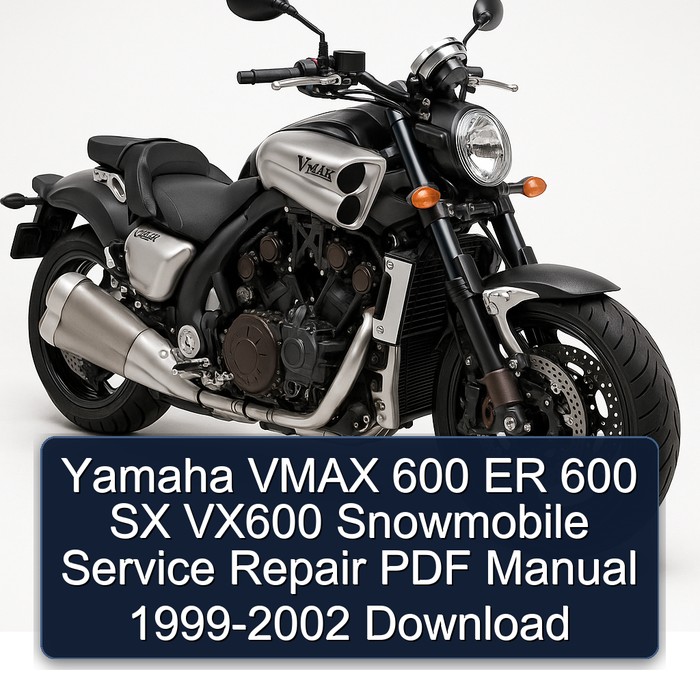 Yamaha VMAX 600 ER 600 SX VX600 Snowmobile Service Repair PDF Manual 1999-2002 Download