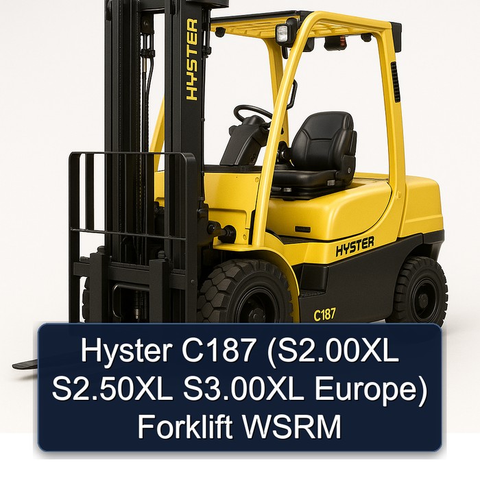 Hyster C187 (S2.00XL S2.50XL S3.00XL Europe) Forklift WSRM