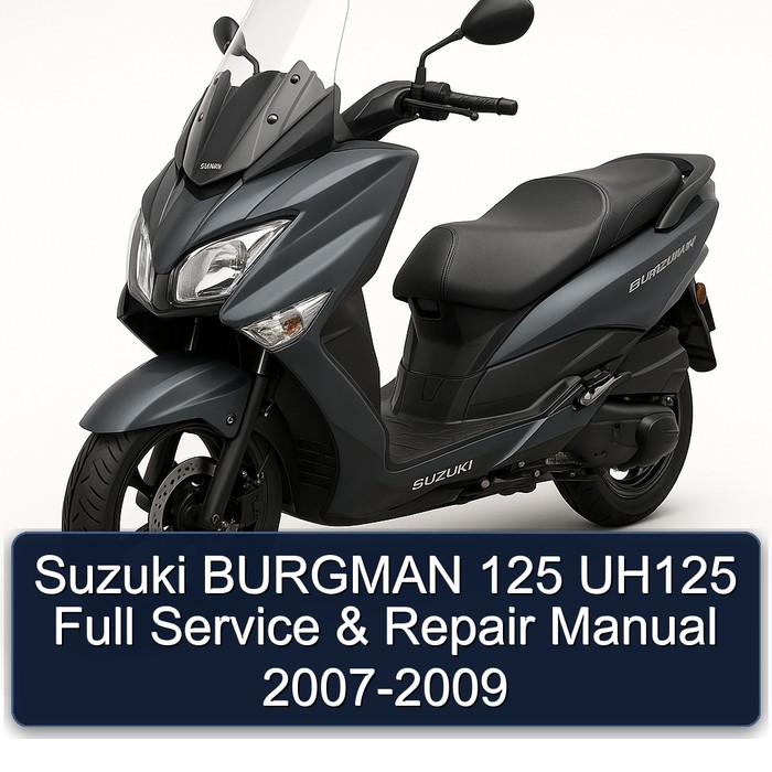 Suzuki BURGMAN 125 UH125 Full Manual de servicio y reparación 2007-2009