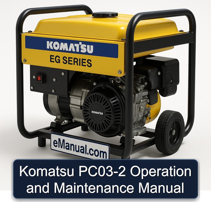 Komatsu PC03-2 Operation and Maintenance Manual