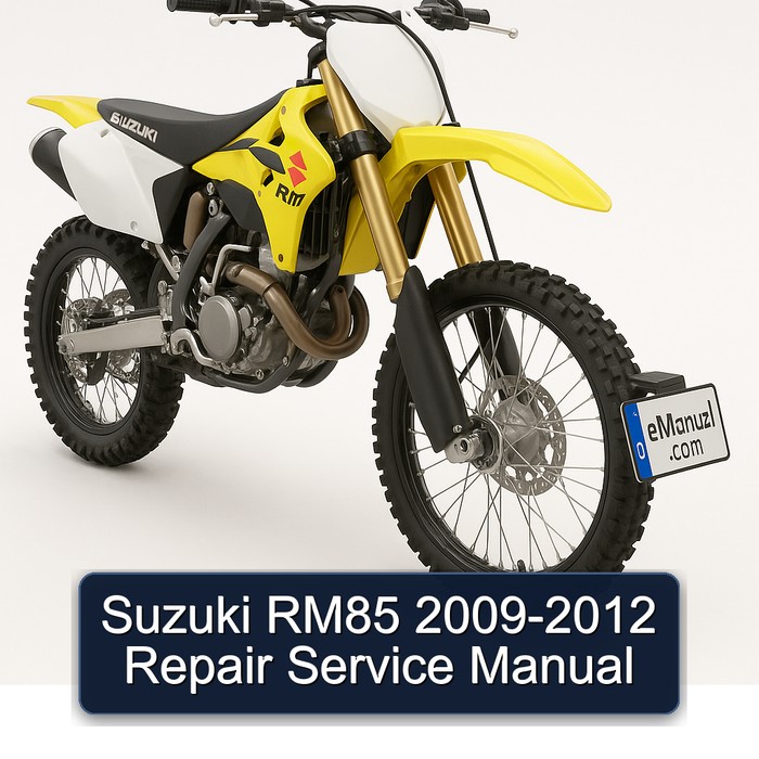 Suzuki RM85 2009-2012 Repair Service Manual