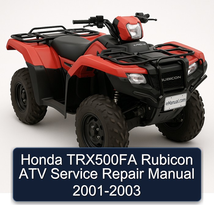 Honda TRX500FA Rubicon ATV Manual de servicio y reparación 2001-2003