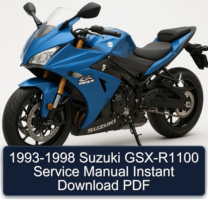 Manual de Servicio Suzuki GSX-R1100 (1993-1998) - Descarga Instantánea PDF
