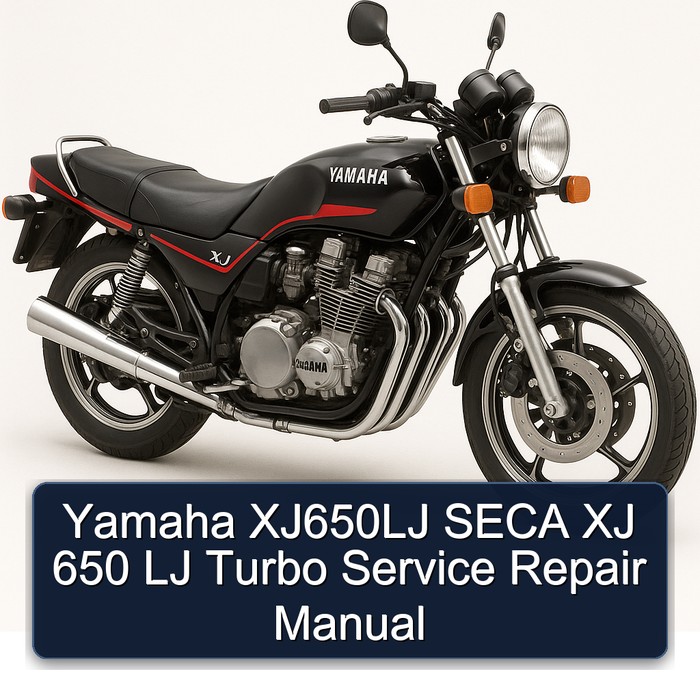 Yamaha XJ650LJ SECA XJ 650 LJ Turbo Manual de servicio y reparación