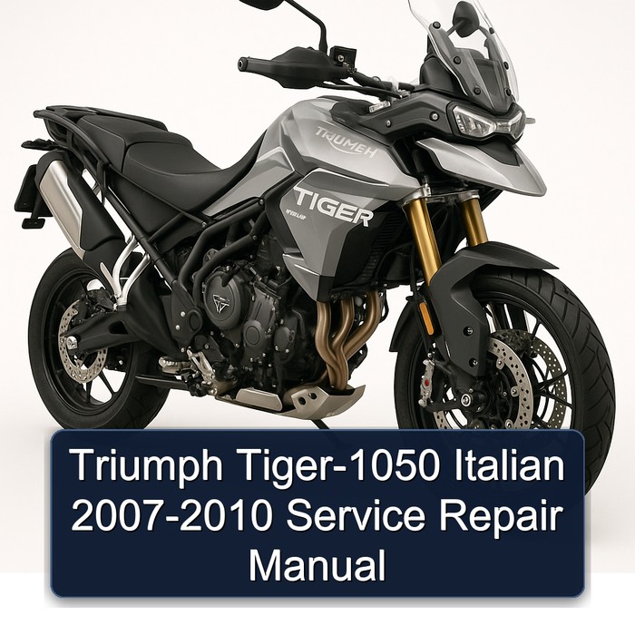 Triumph Tiger-1050 Italian 2007-2010 Manual de servicio y reparación