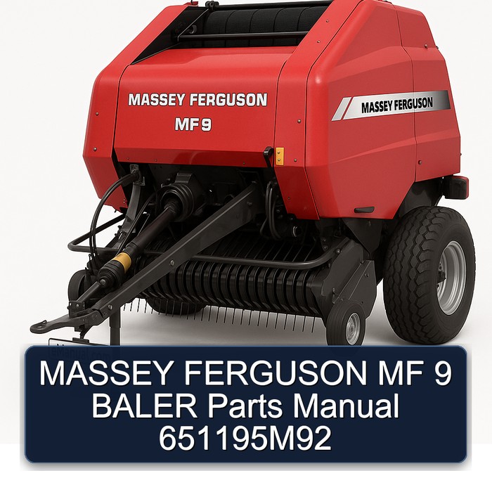 MASSEY FERGUSON MF 9 BALER Parts Manual 651195M92