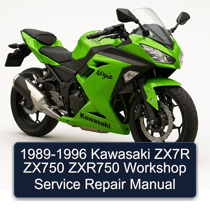 1989-1996 Kawasaki ZX7R ZX750 ZXR750 Workshop Manual de servicio y reparación