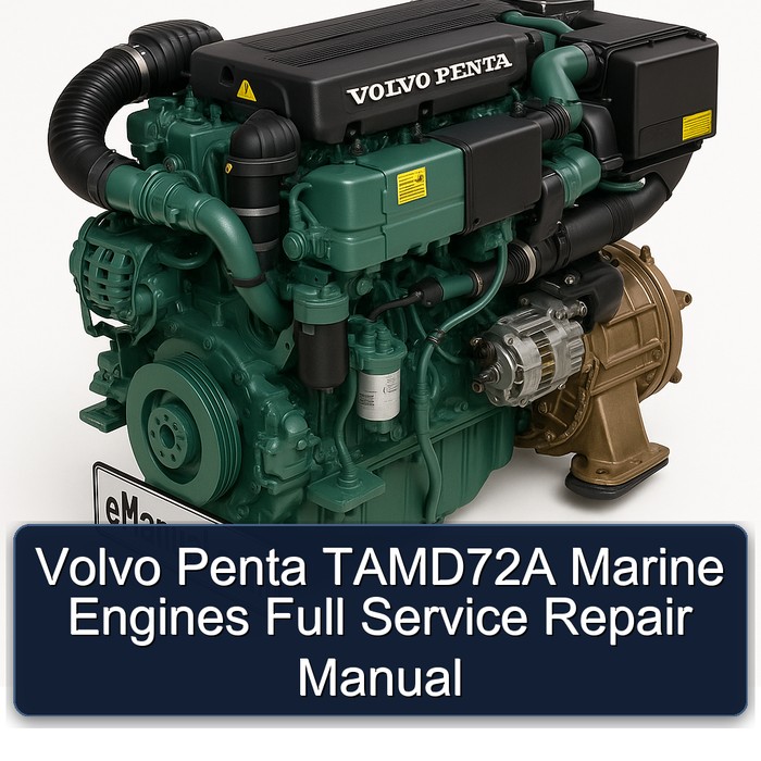 Volvo Penta TAMD72A Marine Engines Full Service Repair Manual