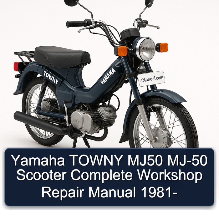 Yamaha TOWNY MJ50 MJ-50 Scooter Complete Workshop Repair Manual 1981-
