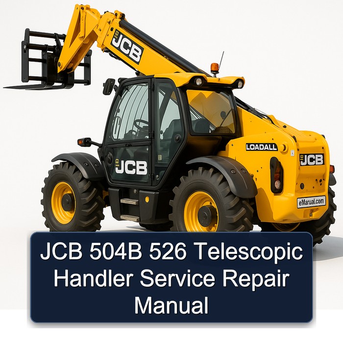 JCB 504B 526 Telescopic Handler Service Repair Manual 