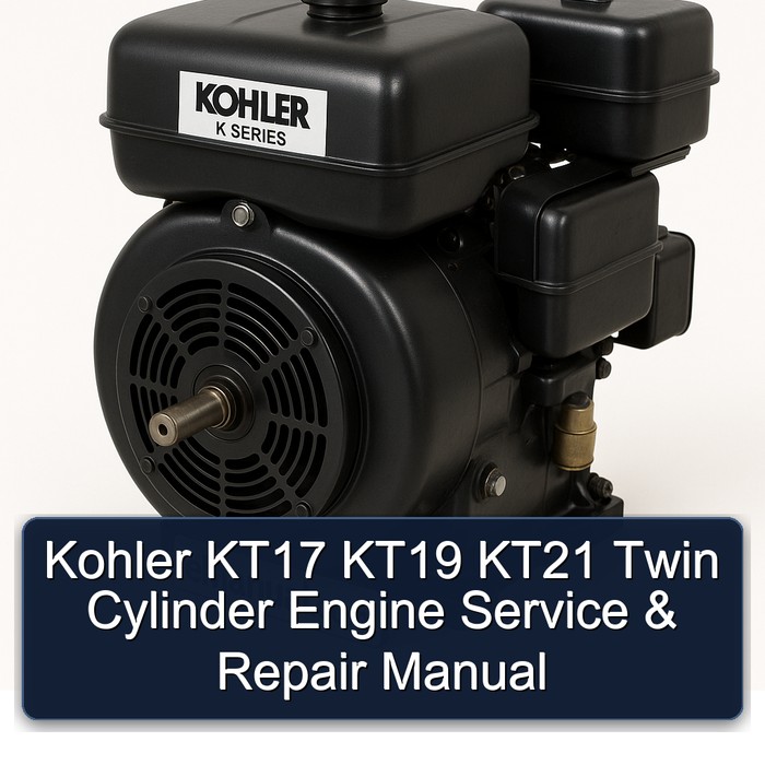 Manual de Servicio y Reparación para Motores Kohler KT17, KT19, KT21 Bicilíndricos