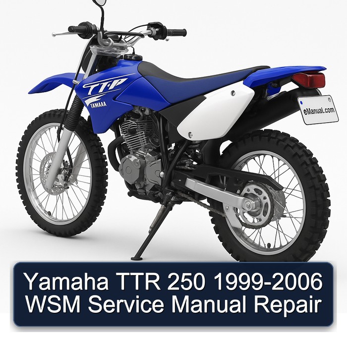Yamaha TTR 250 1999-2006 WSM Service Manual Repair