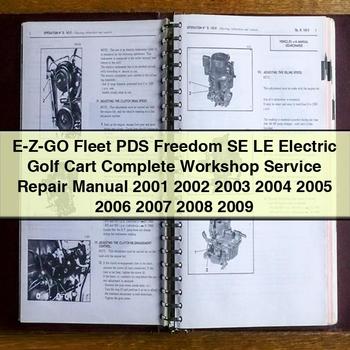 2001 E-Z-Go Fleet Pds Freedom SE Le Electric Golf Cart Workshop Service Repair Manual PDF Download