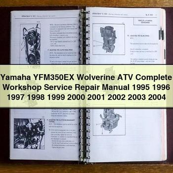Yamaha YFM350EX Wolverine ATV Workshop Service Repair Manual PDF Download