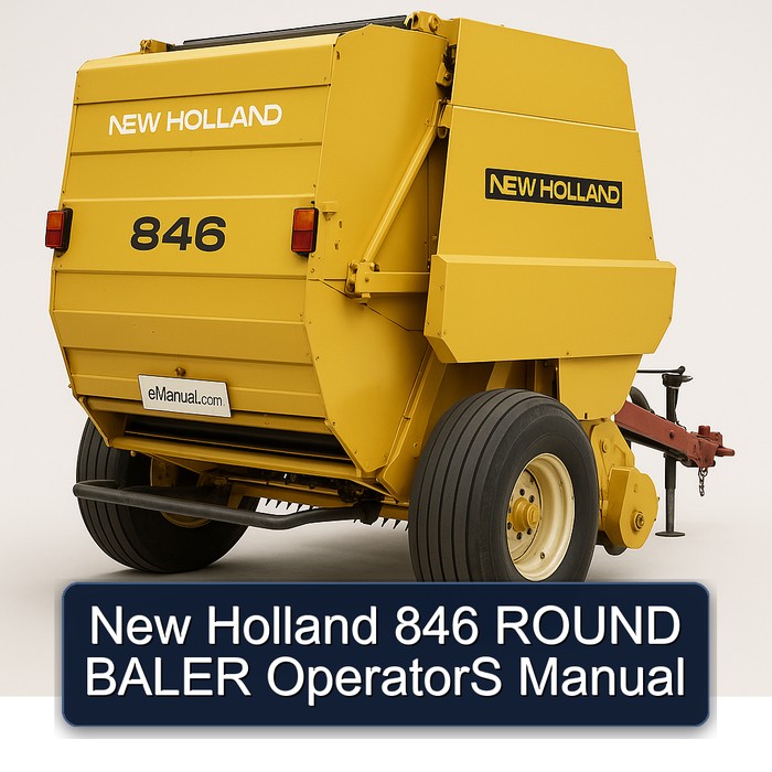 New Holland 846 Rundballenpresse Bedienungsanleitung