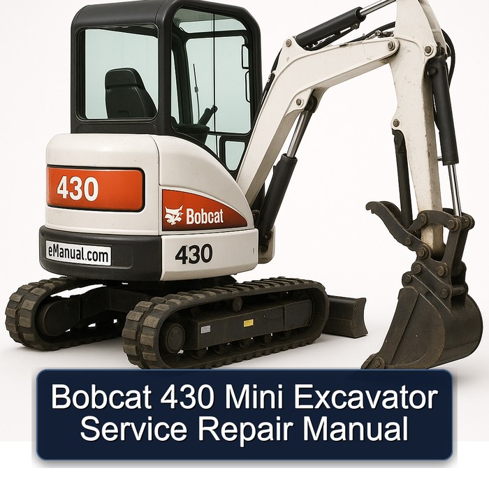 Bobcat 430 Mini Excavator Manual de servicio y reparación