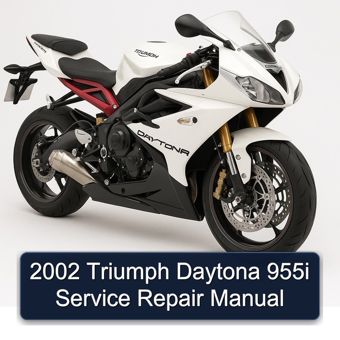 2002 Triumph Daytona 955i Manual de servicio y reparación