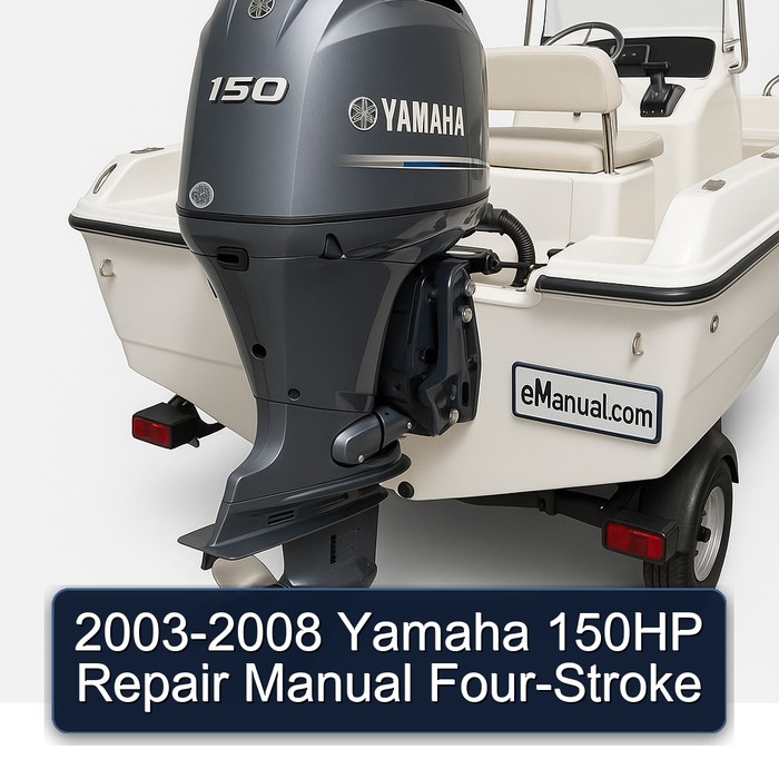 2003-2008 Yamaha 150HP Repair Manual Four-Stroke