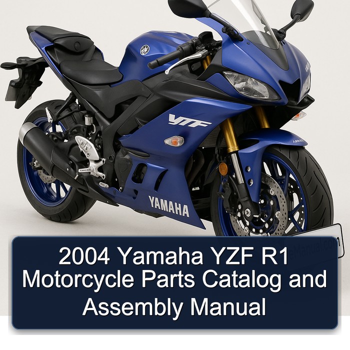 2004 Yamaha YZF R1 Motorcycle Parts Catalog and Assembly Manual 
