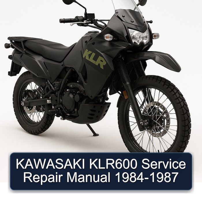 KAWASAKI KLR600 Service Repair Manual 1984-1987