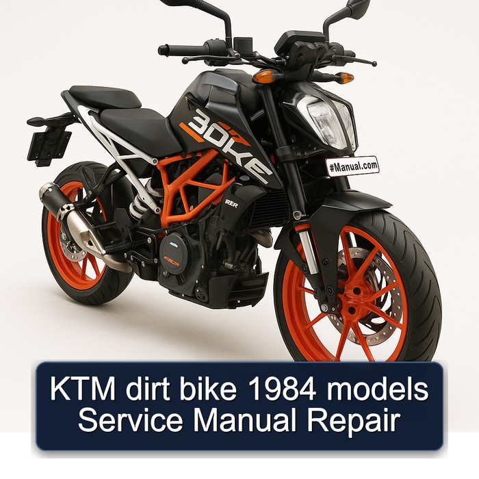 KTM dirt bike 1984 models Service Manual Repair