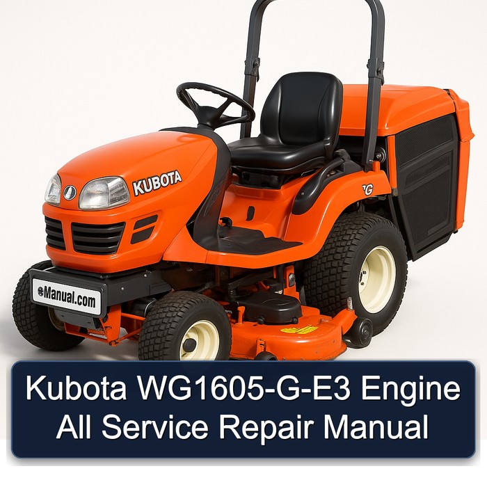 Manual de Reparación Completo para Motor Kubota WG1605-G-E3