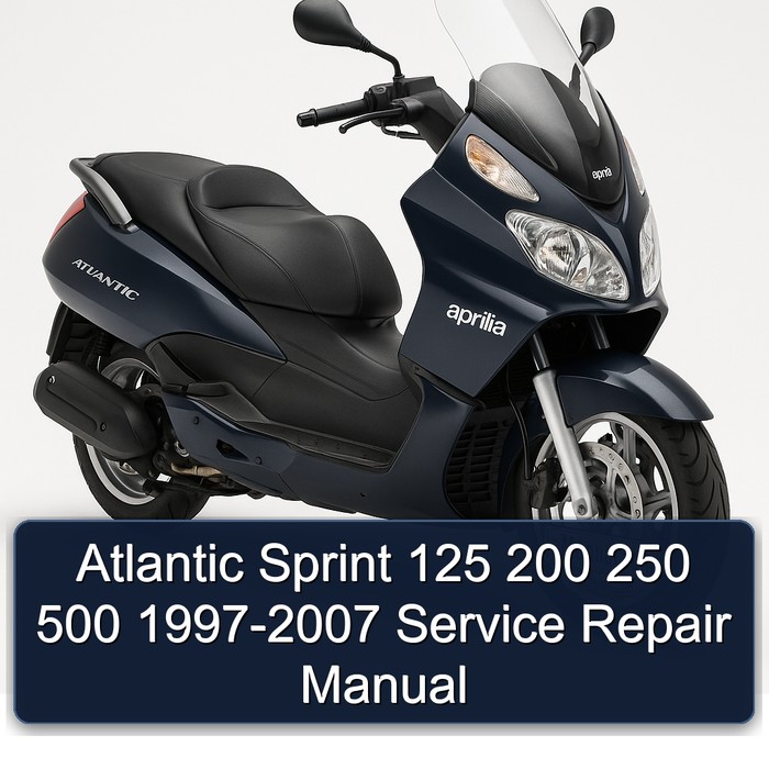 Atlantic Sprint 125 200 250 500 1997-2007 Manual de servicio y reparación