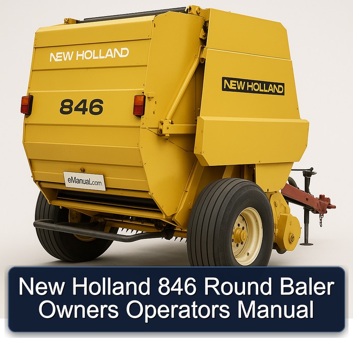 New Holland 846 Round Baler Owners Operators Manual