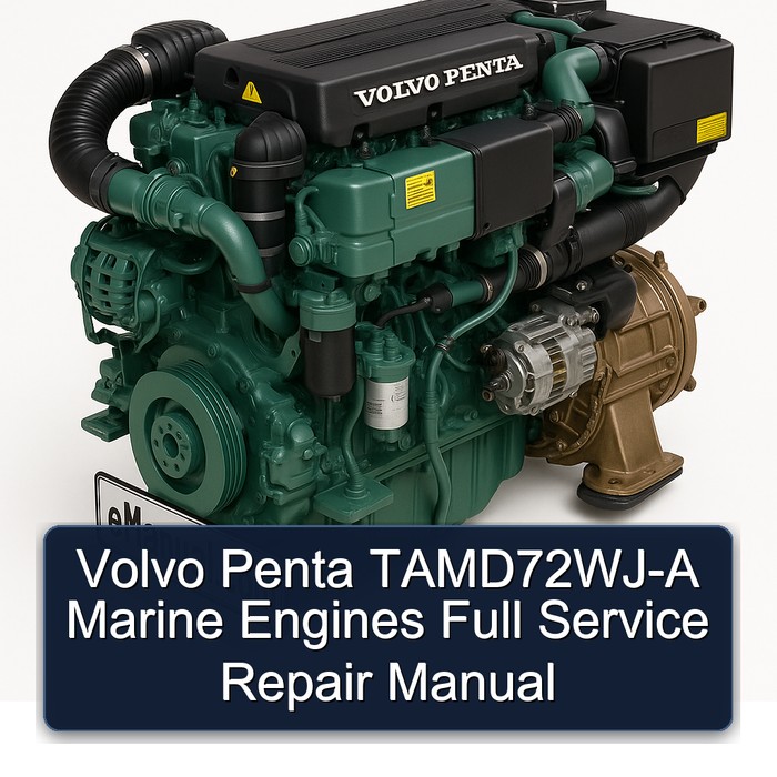 Volvo Penta TAMD72WJ-A Marine Engines Full Service Repair Manual
