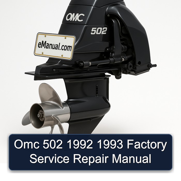 Omc 502 1992 1993 Factory Service Repair Manual